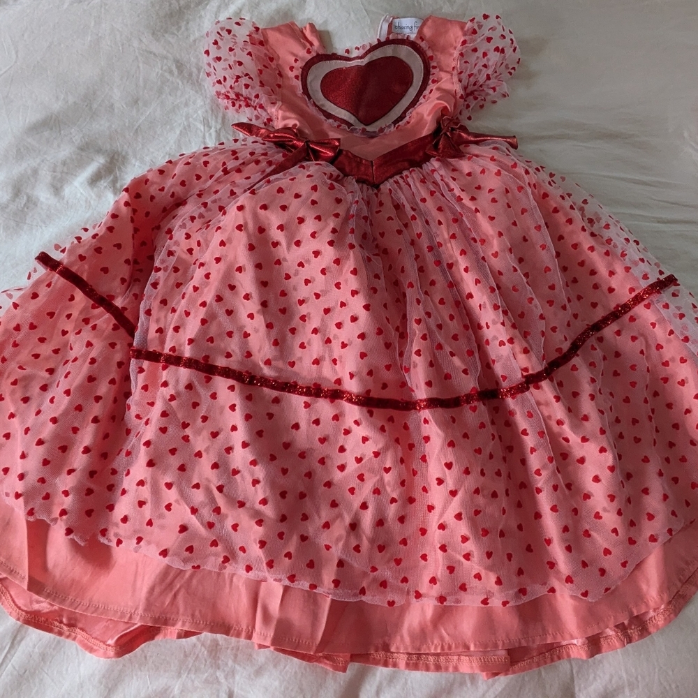 Love witch costume, girls size 6, pink